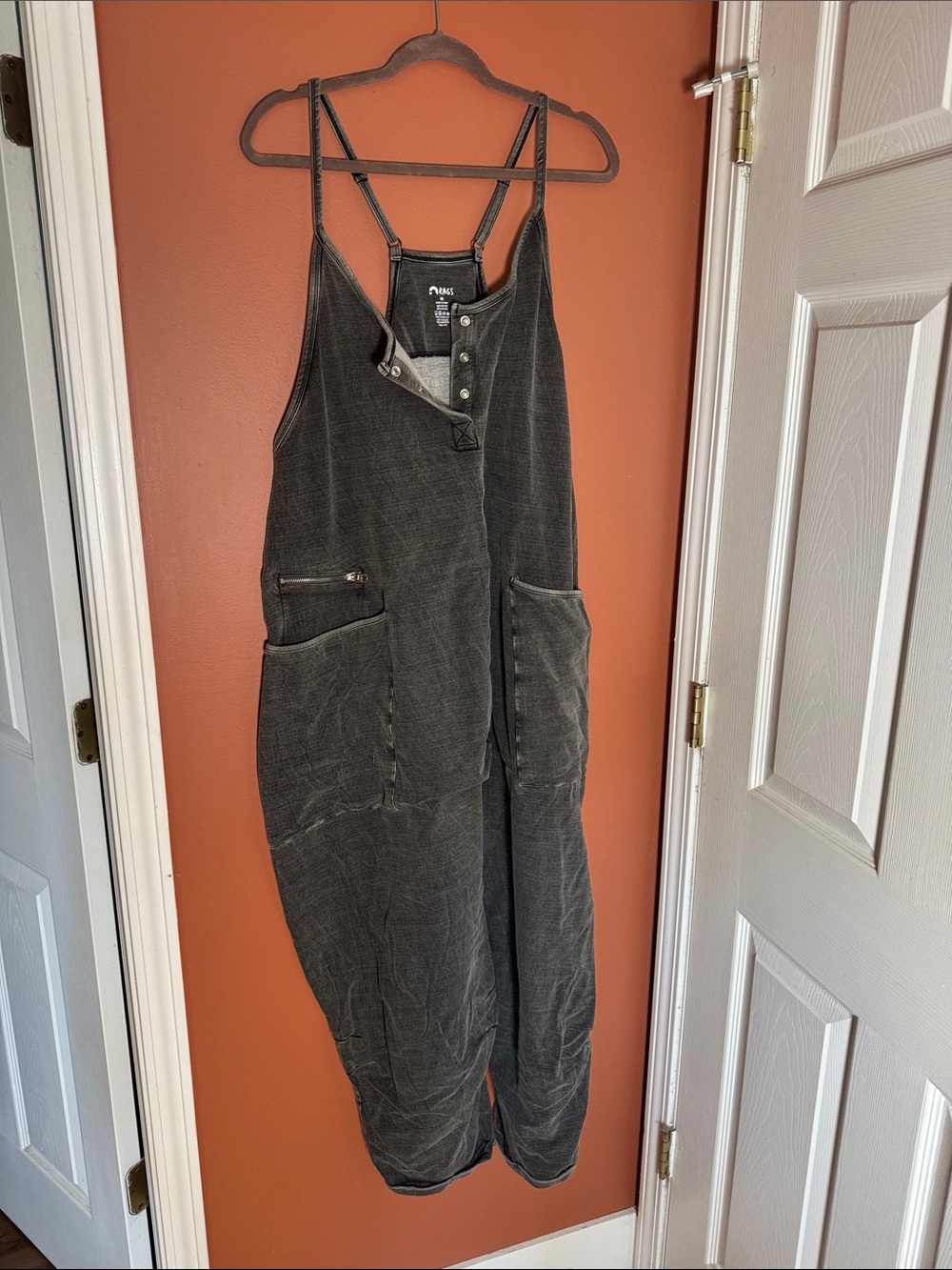 NWT Rags Romper washed Black